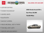 2006 Honda Accord Sdn EX-L V6 AT
