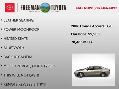 2006 Honda Accord Sdn EX-L V6 AT