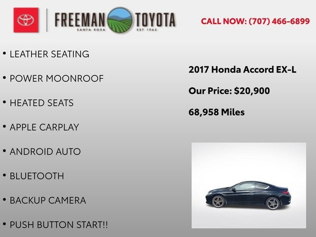2017 Honda Accord Coupe EX-L CVT