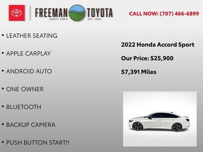 2022 Honda Accord Sedan Sport 1.5T CVT