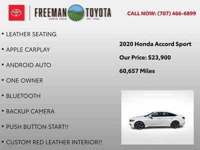 2020 Honda Accord Sedan Sport 1.5T CVT