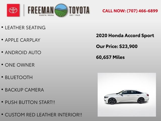 2020 Honda Accord Sedan Sport 1.5T CVT