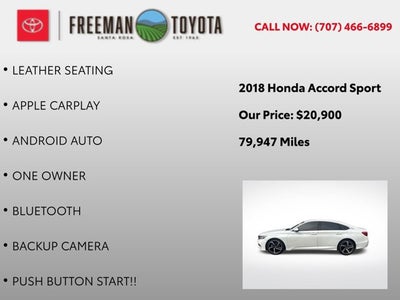 2018 Honda Accord Sedan Sport 1.5T CVT