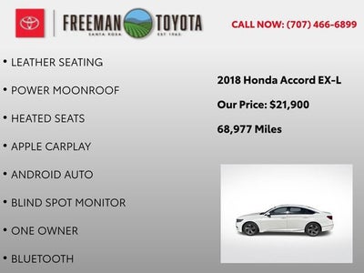 2018 Honda Accord Sedan EX-L 1.5T CVT