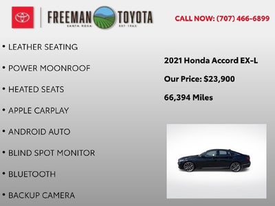 2021 Honda Accord Sedan EX-L 1.5T CVT
