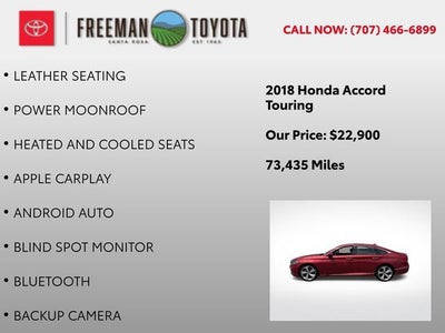 2018 Honda Accord Sedan Touring 1.5T CVT