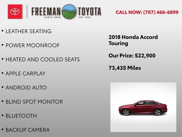 2018 Honda Accord Sedan Touring 1.5T CVT