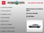 2022 Honda Accord Hybrid Sport Sedan