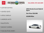 2022 Honda Accord Hybrid Sport Sedan