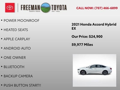 2021 Honda Accord Hybrid EX Sedan