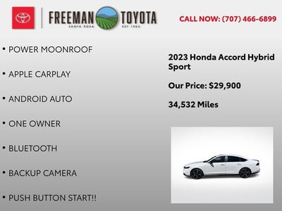 2023 Honda Accord Hybrid Base