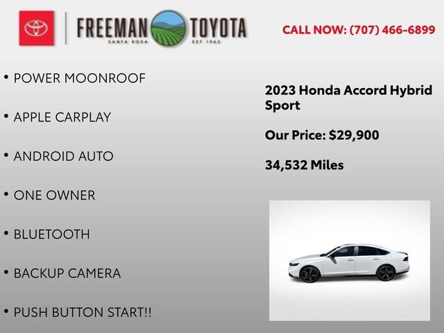 2023 Honda Accord Hybrid Base