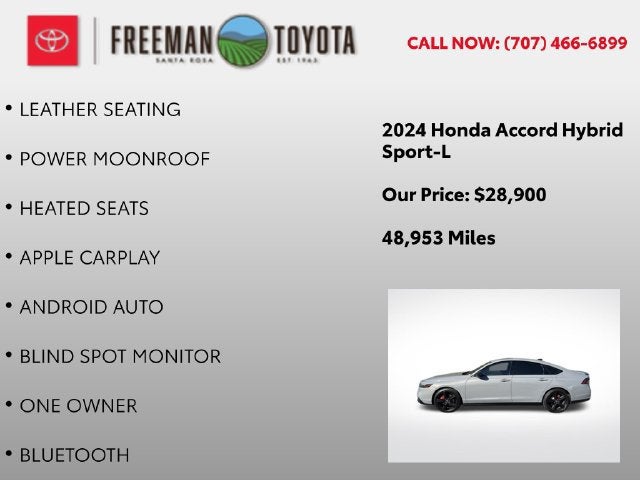 2024 Honda Accord Hybrid Sport-L Sedan