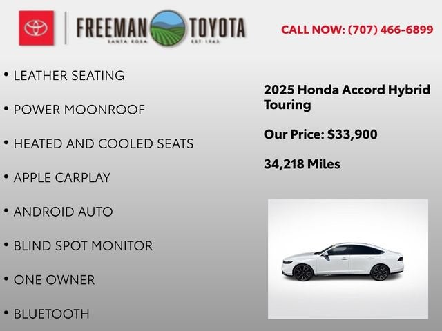2025 Honda Accord Hybrid Touring Sedan