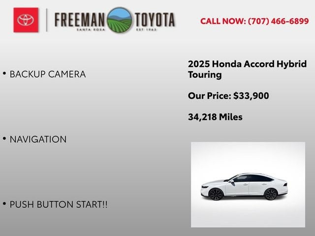 2025 Honda Accord Hybrid Touring Sedan