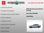 2026 Honda Accord Hybrid Touring Sedan