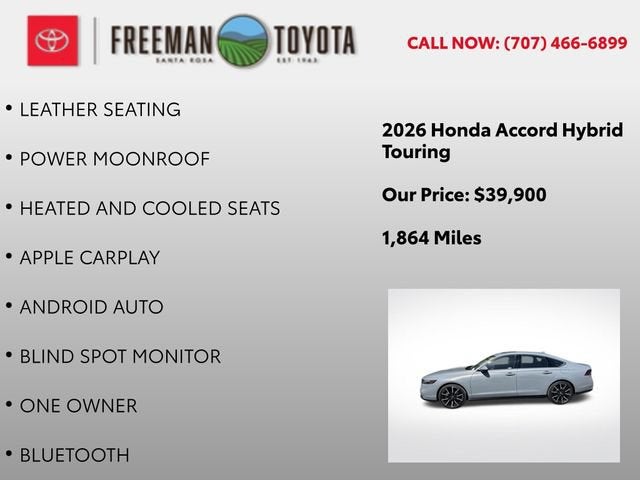 2026 Honda Accord Hybrid Touring Sedan