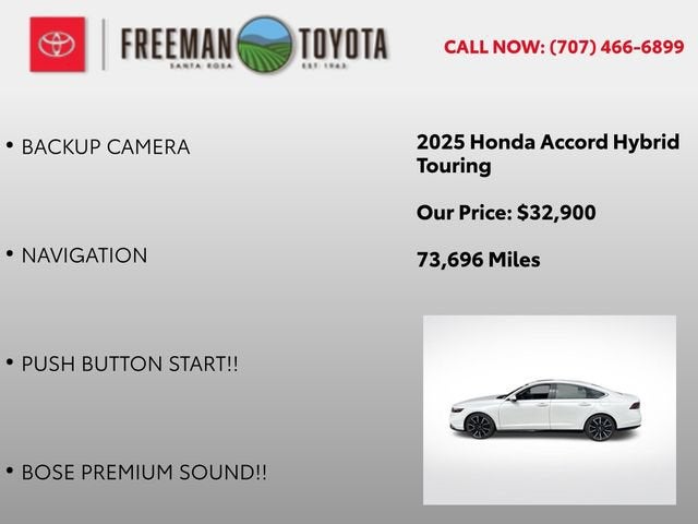 2025 Honda Accord Hybrid Touring Sedan