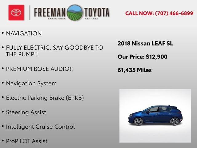 2018 Nissan LEAF SL Hatchback
