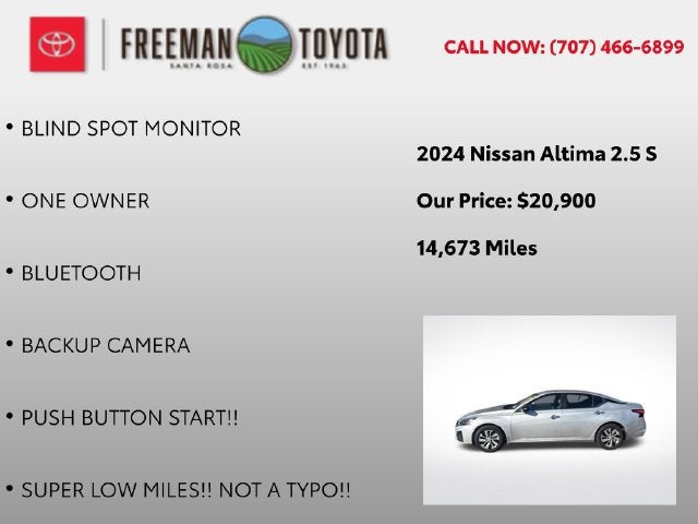 2024 Nissan Altima 2.5 S Sedan