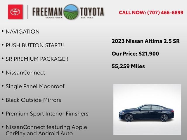 2023 Nissan Altima 2.5 SR Sedan