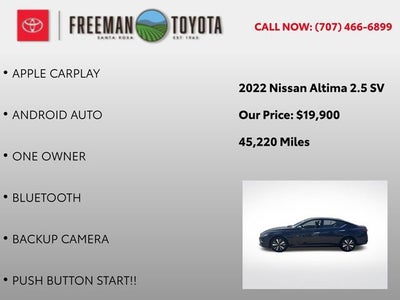 2022 Nissan Altima 2.5 SV Sedan