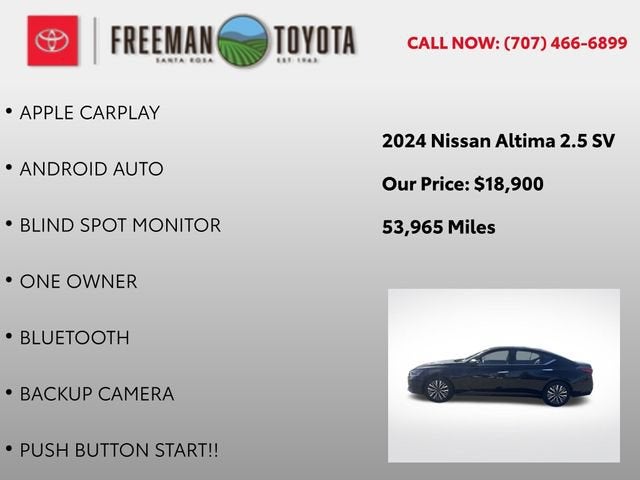 2024 Nissan Altima 2.5 SV Sedan