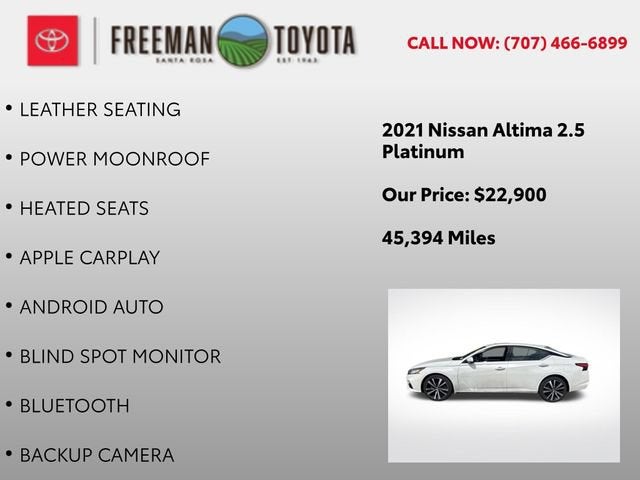 2021 Nissan Altima 2.5 Platinum AWD Sedan