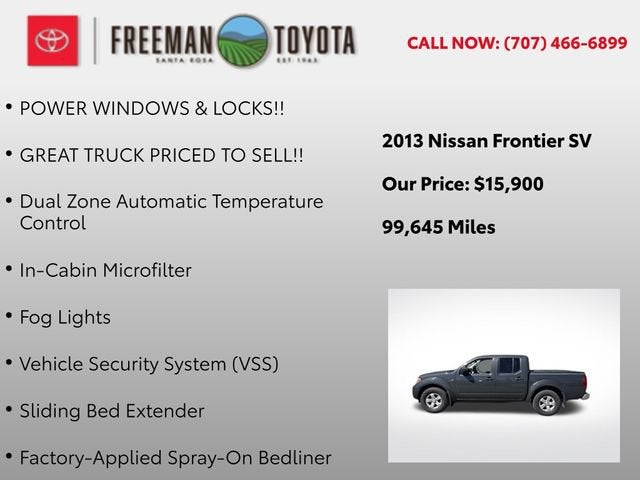 2013 Nissan Frontier 2WD Crew Cab SWB Auto SV