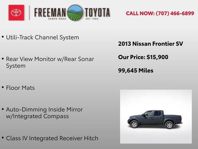 2013 Nissan Frontier 2WD Crew Cab SWB Auto SV