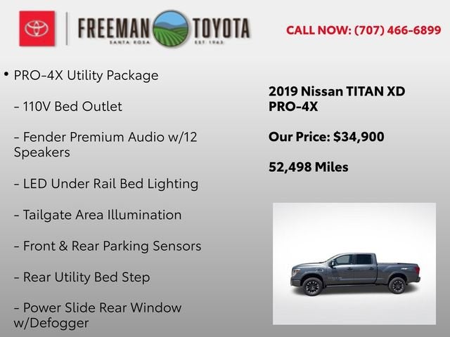 2019 Nissan Titan XD 4x4 Diesel Crew Cab PRO-4X