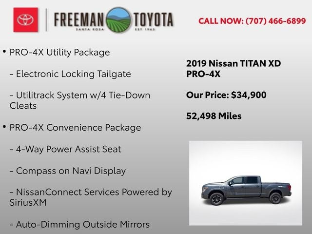 2019 Nissan Titan XD 4x4 Diesel Crew Cab PRO-4X