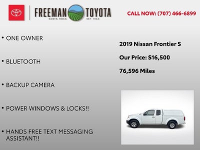 2019 Nissan Frontier King Cab 4x2 S Auto