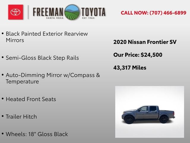 2020 Nissan Frontier Crew Cab 4x2 SV Auto