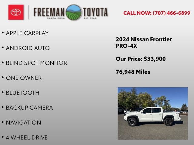 2024 Nissan Frontier Crew Cab 4x4 PRO-4X