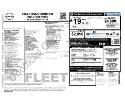 2024 Nissan Frontier Crew Cab 4x4 PRO-4X