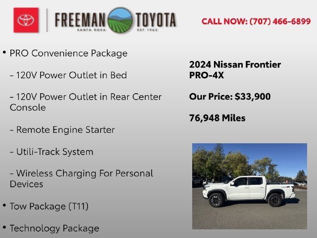 2024 Nissan Frontier Crew Cab 4x4 PRO-4X