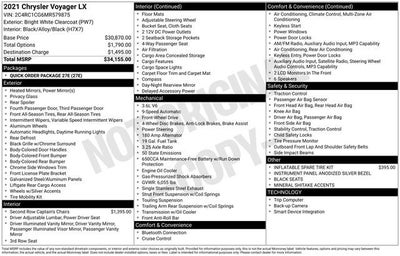2021 Chrysler Voyager LX FWD
