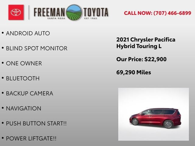 2021 Chrysler Pacifica Hybrid Touring L FWD