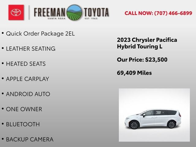 2023 Chrysler Pacifica Hybrid Touring L FWD
