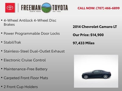 2014 Chevrolet Camaro 2dr Cpe LT w/1LT