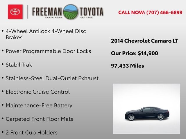 2014 Chevrolet Camaro 2dr Cpe LT w/1LT