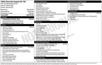 2006 Chevrolet Impala 4dr Sdn SS