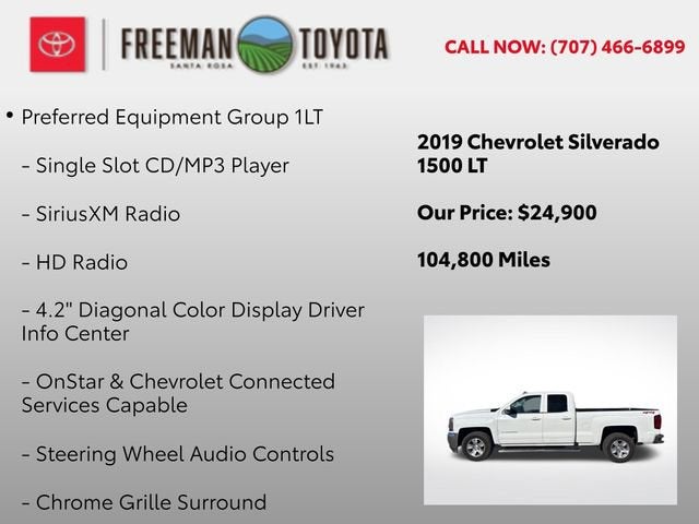 2019 Chevrolet Silverado 1500 LD 4WD Double Cab LT w/1LT