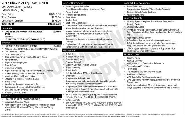 2017 Chevrolet Equinox FWD 4dr LS