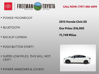 2015 Honda Civic Sedan 4dr CVT EX