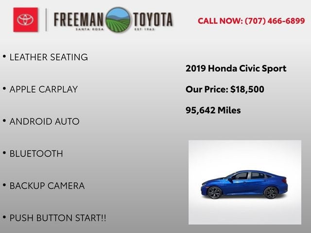 2019 Honda Civic Sedan Sport CVT