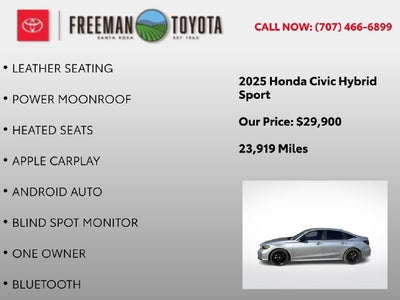 2025 Honda Civic Sedan Hybrid Sport CVT