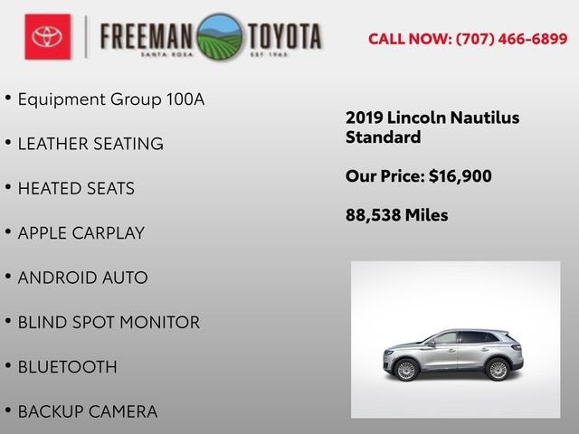 2019 Lincoln Nautilus Standard AWD
