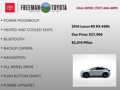 2016 Lexus RX 450h AWD 4dr